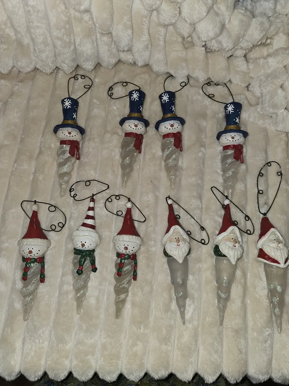 10 Russ Icicle Christmas Ornaments